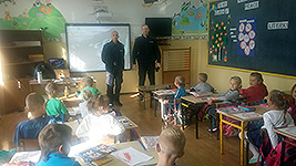 spotkanie z policjantami klasy I